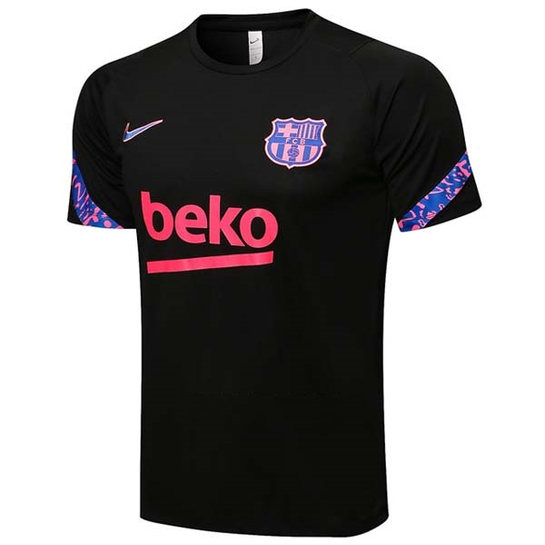 Maillot De Foot Entrainement Barcelone 2021-2022 Noir Pas Cher